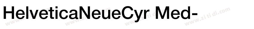 HelveticaNeueCyr Med字体转换